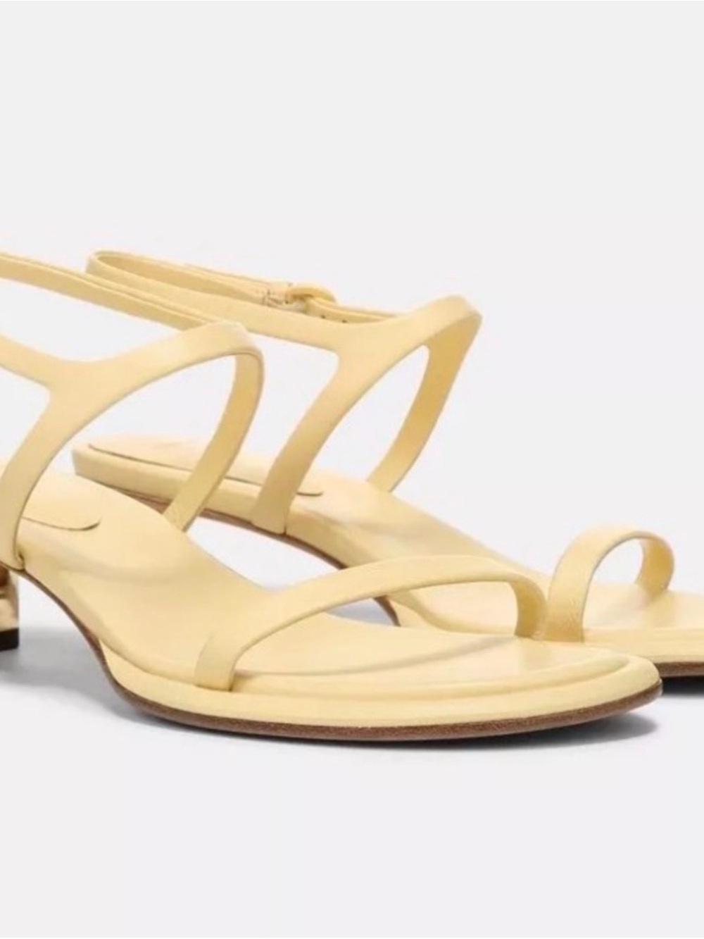 Vince Women's Strappy Slingback Sandals in Pale Yellow